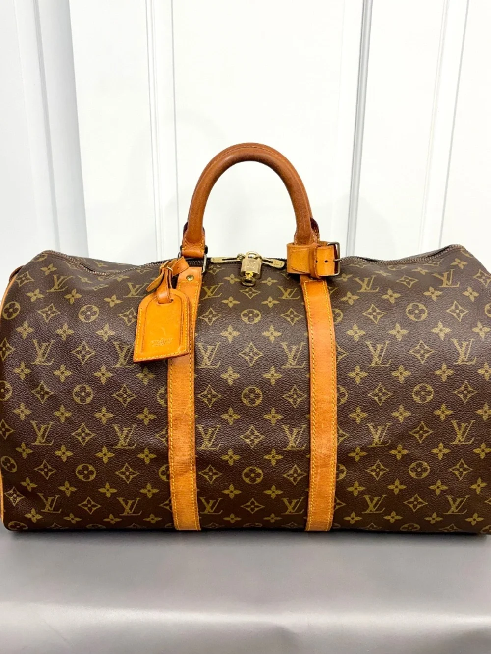 Louis Vuitton Keepall 50 Monogram Canvas Vintage Duffel Bag